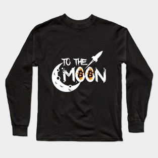 Bitcoin to the Moon Long Sleeve T-Shirt